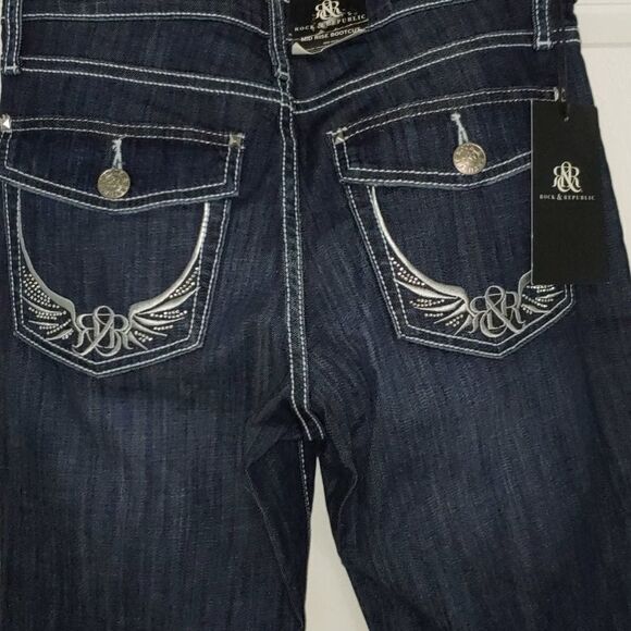 Rock & Republic  midrise bootcut Sz 8 NWT - Picture 8 of 9